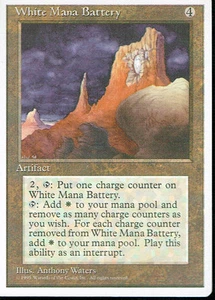 BATERÍA DE MANÁ BLANCO ARTEFACTO MAGIC THE GATHERING 4A EDICIÓN - Imagen 1 de 1