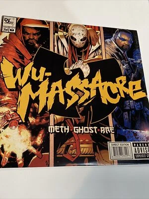 Meth Ghost Rae Wu-Massacre Wu Tang Clan 2010 Original Vinyl LP Hip Hop Gangsta - Image 1 of 4