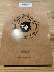 New DARK BROWN Moustache Beard Dye By Grizzly Mountain Organic Men’s Hair Colour - Picture 1 of 3