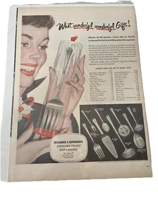 1950 Holmes & Edwards Silverplate Ad - What wonderful gifts - Picture 1 of 4