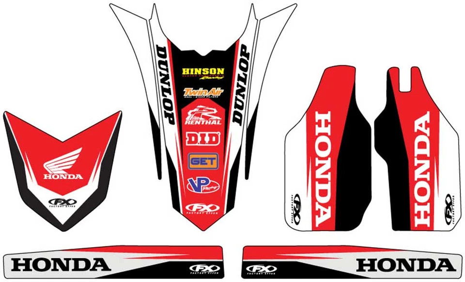 Factory Effex Trim Kit-Honda-CRF 250R-14-17 - Motocross Dirt Bike Offroad ATV - Image 1 of 1