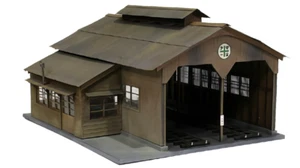 HOn30/HOe/J-Narrow M's Kit casa motore 2 stalle capannone locomotiva calibro H0e - Foto 1 di 11