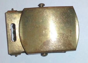 World War II - Vietnam War Period Brass Box Buckle WWII WW2 Uniform  - Picture 1 of 4