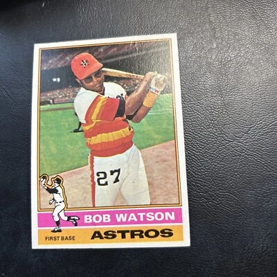 #20 Bob Watson Huston Astros 1976 Topps  Baseball Card Cb7-3 - Image 1 of 2