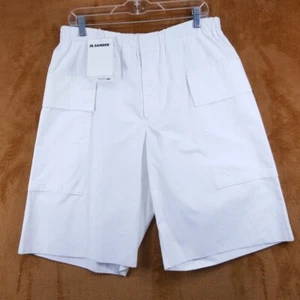 JIL SANDER Shorts Mens Size 48 White Cotton Cargo Pocket $890 - Picture 1 of 8