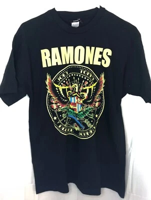 Camiseta De Colección Nueva Stock Antigua Banda Ramones Gráfica Águila Para Hombres Talla M Punk Rock Foto 1 de 4