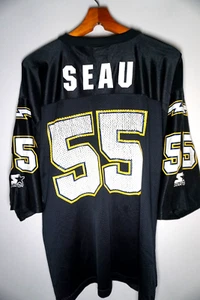 Vintage Starter Junior Seau San Diego Chargers XL Size 52 Authentic 90s Made USA - Picture 1 of 5