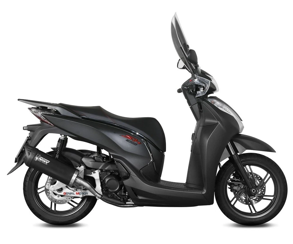 Scarico Completo Mivv Mover Acciaio Nero Honda Sh 300 2007 > 2020 - Immagine 1 di 4