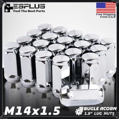 20 Pc M14x1.5 1.8" Tall Lug Nut Fit Lincoln Aviator/Continental/MKX/Nautilus — 第 1/4 张图片