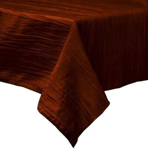 Square Light Weight Accordion Crushed Taffeta Seamless Tablecloth (45" Inches) - Picture 1 of 40