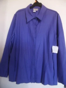 Neu ohne Etikett Coldwater Creek Pullover Jacke Large Wollmischung lila Damen - Bild 1 von 3