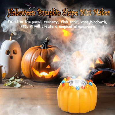 Pumpkin Fogger Water Fountain Mist Maker Pond Mini Fog Atomizer Controller Party - Image 1 of 4