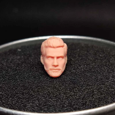 Figura de 2,5" cabeza esculpida de Jake Gyllenhaal Night Crawler escala 1/24 ajuste sin pintar Foto 1 de 3