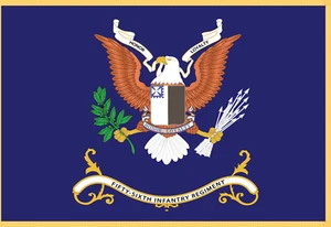 Rectangle Flags - 56th Infantry Regiment - HONOR, LOYALTY Flag w Fringe X 300 - Picture 1 of 1