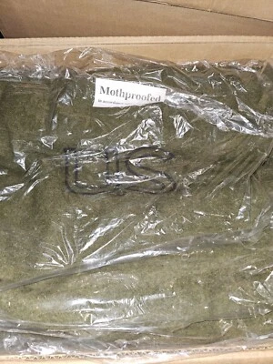 Nueva Manta de Lana Verde Oliva Ejército Militar EE. UU. 66" X 90" Northwest Woolen Mill Foto 1 de 4