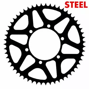 Piñón de acrobacias de acero 55t 525 Triumph 675 765 Street Triple Daytona Tiger 800 - Imagen 1 de 8
