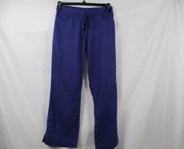 Pantalones Médicos Greys Anatomy Para Mujer Pequeños Púrpura Mezcla de Poliéster Pull On Recto Foto 1 de 4