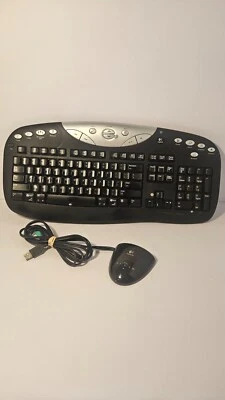 Logitech Cordless Keyboard Y-RJ21 + Receiver C-BG17-DUAL USB/PS2 Combo - Image 1 of 4