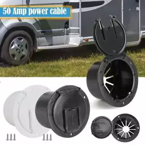 RV Camper Electric Power Cord Hatch / Cover Sun Fade Protected 50 AMP cord US - Picture 1 of 17
