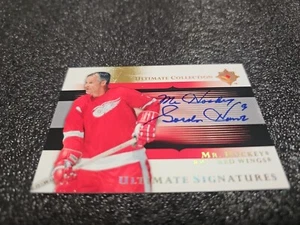 GORDIE "MR.HICKEY" HOWE 2005-06 Ultimate Collection Signatures HOF On Card Auto - Picture 1 of 15