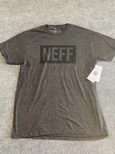 Men’s T-Shirt Short Sleeve Neff Graphic T Shirt Gray Skateboard Beach NWT Large - Picture 1 of 7