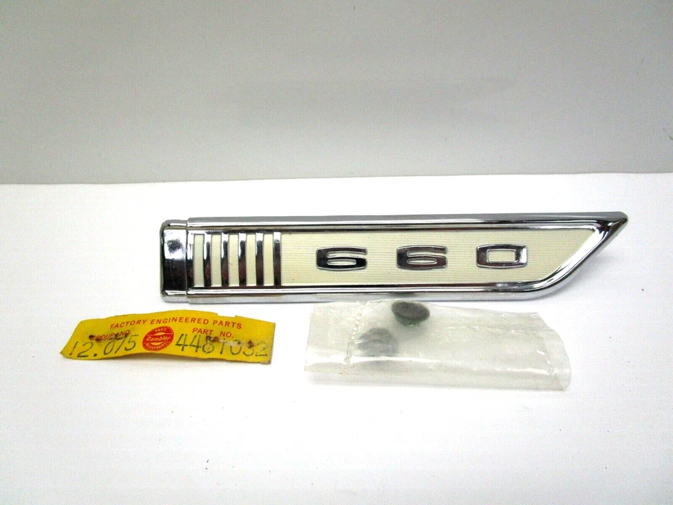 AMC NOS AMERICAN MOTORS 1964 RAMBLER MODELO 15 16 18 660 BISEL LATERAL DERECHO 4481032 Foto 1 de 4