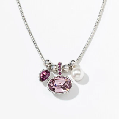 Collar de cristal de perlas moradas Touchstone de Swarovski Get Together 💎 Foto 1 de 3