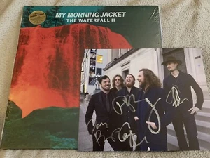 MY MORNING JACKET WATERFALL II ALBUM DELUXE VINYL SIGNED PHOTO AUTOGRAPH CLINCH - Picture 1 of 12