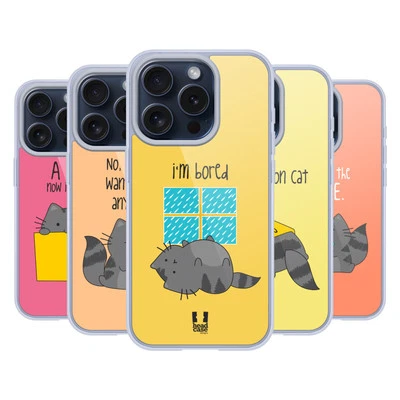 HEAD CASE DESIGNS WILBUR THE CAT SOFT GEL CASE FOR APPLE iPHONE PHONES Foto 1 de 4