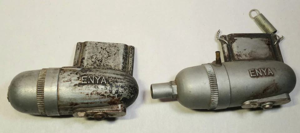 Vtg. ENYA Exhaust Muffler Lot  For Parts For  29-35 5224-5225 & 40-45 4001 &4002 - Image 1 of 4