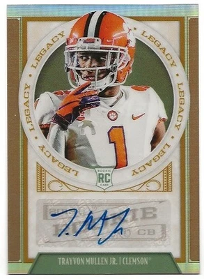 Trayvon Mullen Jr. 2019 Panini Legacy Premium Edition Bronze Prizm /35 Auto - Image 1 of 2