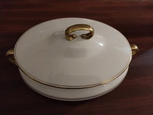 HOMER LAUGHLIN Genesee Pattern    Oval Covered Vegetable Bowl 11” - Picture 1 of 11