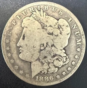 $1 dólar de plata Morgan 1886-O - Imagen 1 de 2