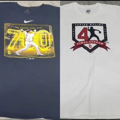 (2) Cardenales de San Luis - Albert Pujols 700 Homers y Yadier Molina Temporada Final  Foto 1 de 3