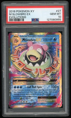 2016 POKEMON XY EVOLUTIONS #27/108 M SLOWBRO EX PSA 10 - Image 1 of 2