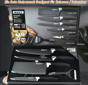 Set di coltelli in acciaio inossidabile da 6 pezzi, set di utensili per cucina - Foto 1 di 8