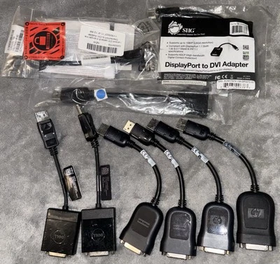 9x Dell Display Port to DVI Single Link Adapter Converter KKMYD DANARBC084 - Image 1 of 3