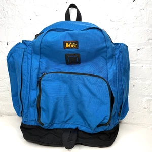 Vintage REI Blue Padded Backpack Hiking Day Pack School Bag - Picture 1 of 4