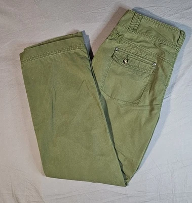 Cabelas Mujer Verde Oliva Talla 14 Algodón Nylon Informal 2 Exterior Chino Pantalones Usados en Excelente Condición Foto 1 de 4