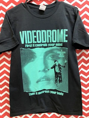 Retro VIDEODROME T-shirt, Horror Movie Tee Gift for Woman and Man Oversized - image 1 of 2