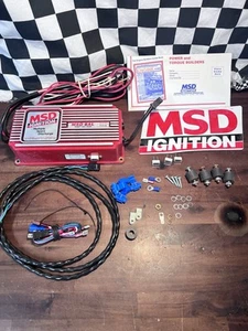 MSD Ignition 6AL  Multiple Spark Discharge Red CDI Ignition Box 6420 RPM Limiter - Picture 1 of 17