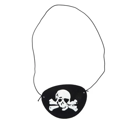 36pcs Pirate Eye Patch Black Felt White Skull For Halloween Party - Image 1 of 4
