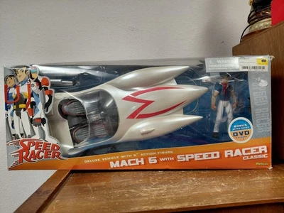  Art Asylum Mach 5 Speed Racer Classic #316 Vtg 2006 NIB OPENED COMPLETE w DVD - Image 1 of 4