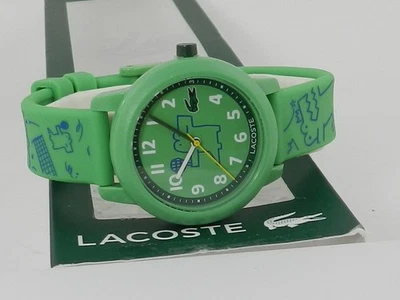 Lacoste Kid's  Green Printed Silicone Strap Watch 33mm - Image 1 of 4