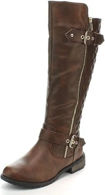 Botas de tacón claro Forever 21 para mujer, marrón, talla 9 Foto 1 de 4