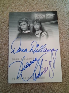 twilight Zone dual autograph DA2 rod serling edition  mint cartwright/dillaway  - Picture 1 of 2