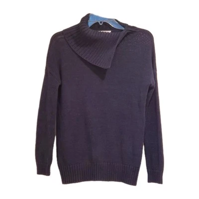 Matty M Envelope Sweater Women's Size Small Pullover Blue Cotton Blend VGUC  - Image 1 of 4