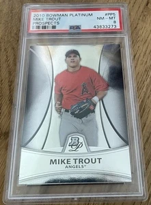 MIKE TROUT 2010 Bowman Platinum ROOKIE #PP5 PSA 8 - Bild 1 von 7