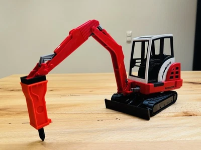 HR3DDRUCK Bruder Bagger Schaeff Abbruchhammer Hydraulikhammer Anbaugerät