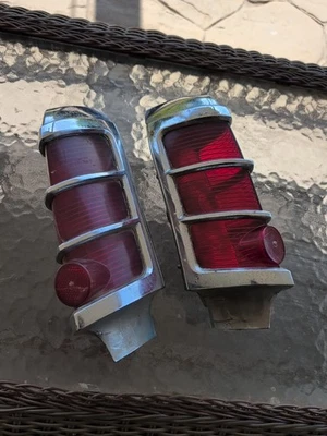 1963 PONTIAC 63 taillights with Delco Guide lenses pair Make Offer  - Image 1 of 4